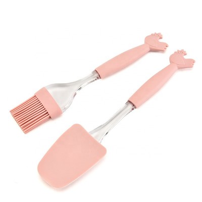 BPA-Free Silicone Baking Tools sets Spatula + Brush for Cakes Decorating Tools FDA LFGB Heat Resistant Premium bakeware set